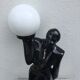 Coffee boy porcelain lamp 1980