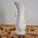 Vintage swan vase