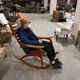 Paire de rocking chairs en hêtre rares des années 1960 par ULUV, Tchécoslovaquie