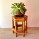 Bamboo plant-holder stool