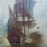 Huile 19ème
