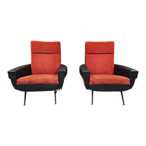 Paire de fauteuils vintage
