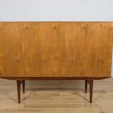 Mid-Century Teak Highboard, Denmark, 1960s