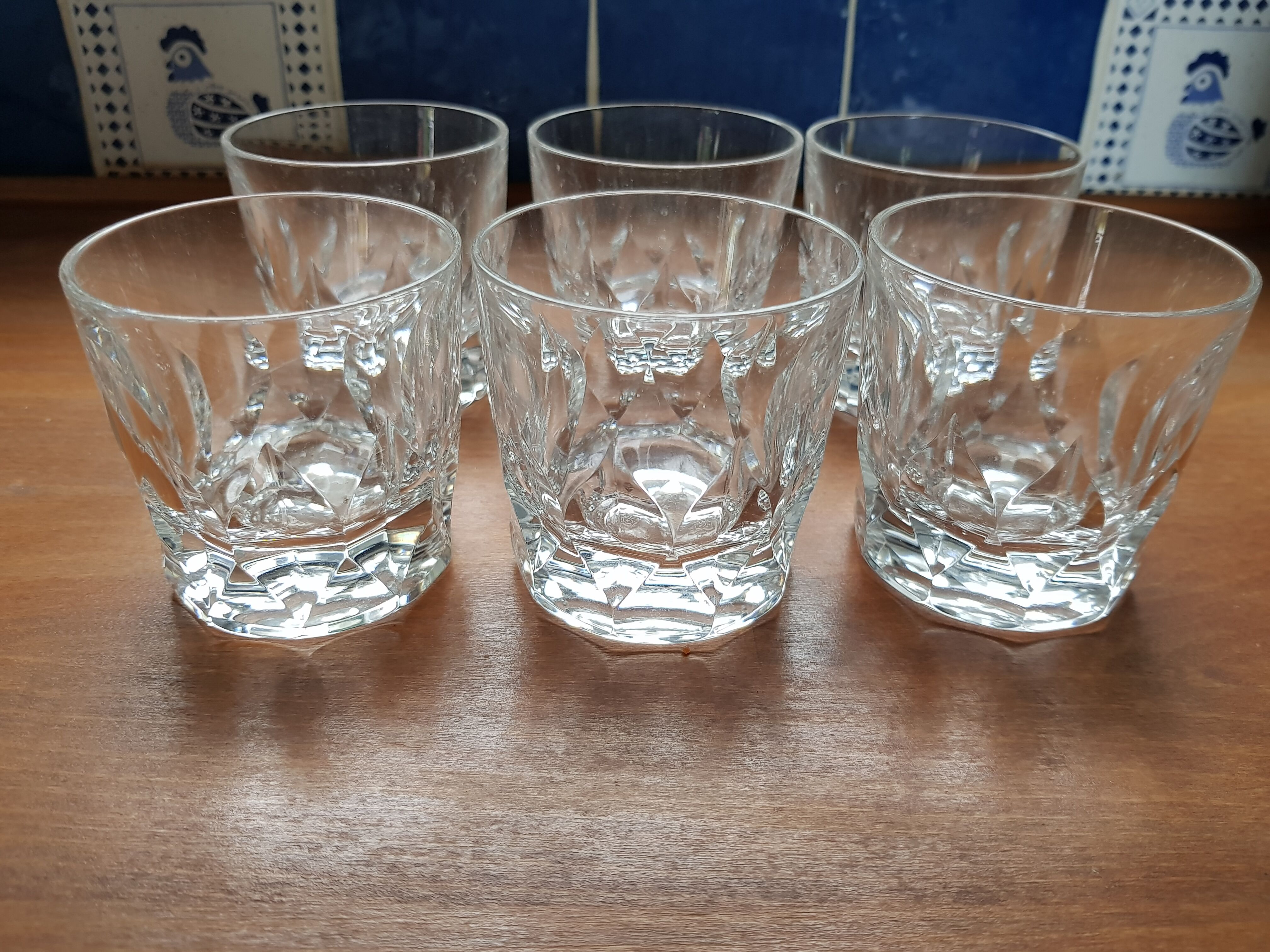 Set of 6 whiskey glasses