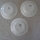 3 Plates faience old Sarreguemines Villeneuve blue décor