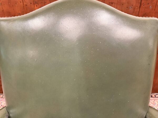 Chaise de président anglaise verte