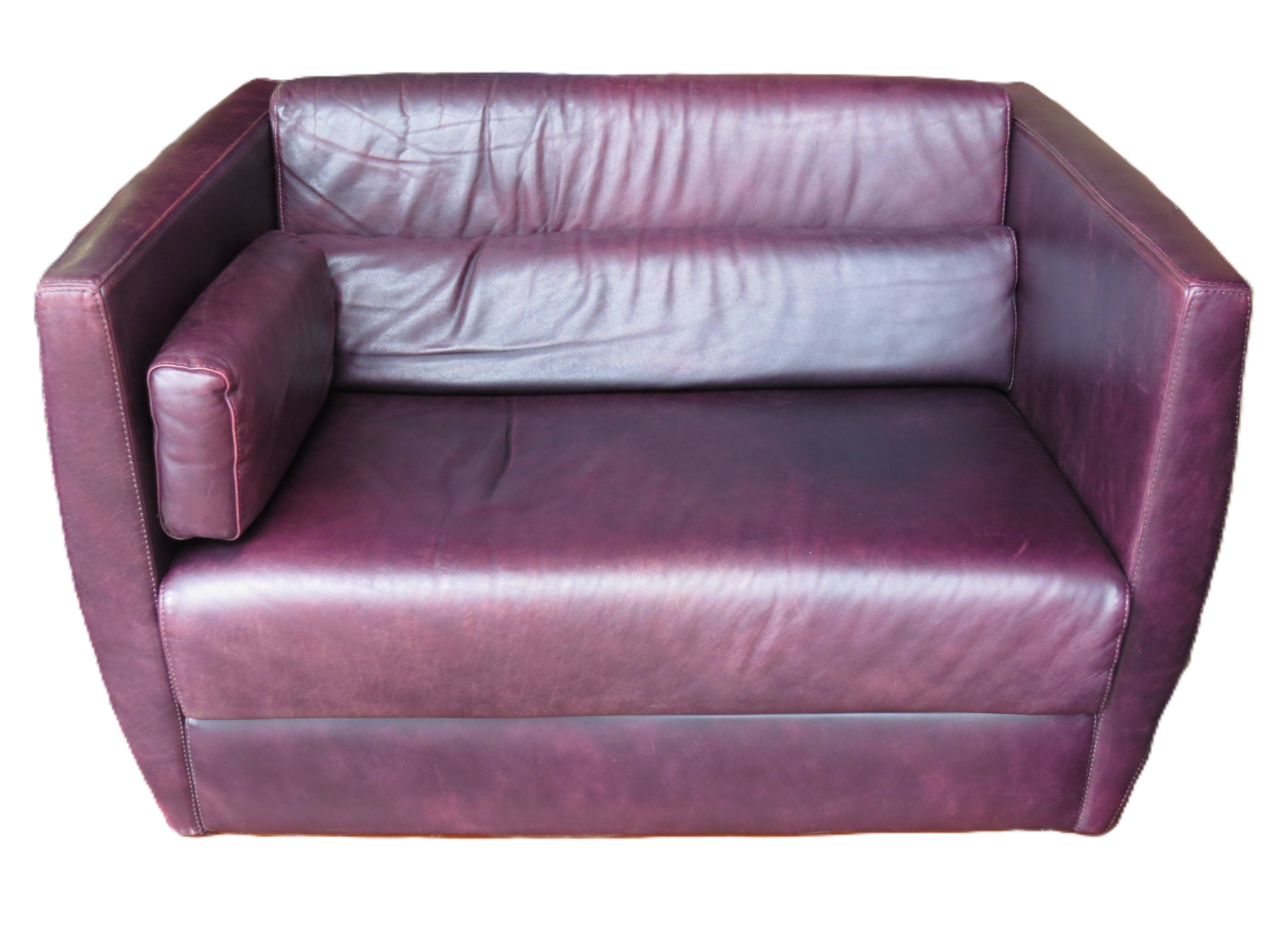 Roche-Bobois love seat sofa