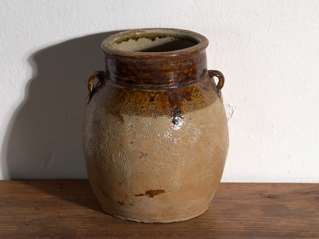 Ancient Chinese glazed stoneware vase – China, circa 1900