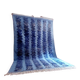 Tapis marocain tissé à la main en laine bleu marine