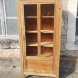Parisian cabinet glazed raw wood