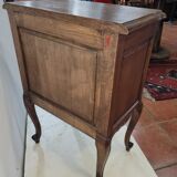 Louis XV style oak bedside table