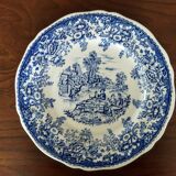 8 blue & white plates