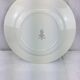 Plat rond ancien en céramique opaque blanc et or made in france Digoin