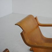 Ensemble de chaises longues cantilever n° 31 par Alvar Aalto, années 1930.