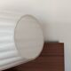 Opaline lamp with fluted spindle