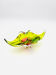 Large Sommerso Bowl Josef Hospodka - Chartreuse Yellow and Coral