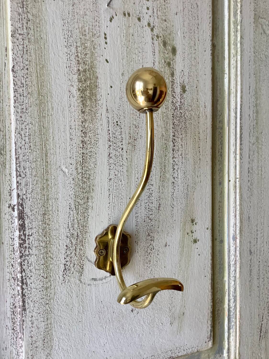 Brass coat rack or coat hook