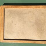Tray in wood and washed glass, checkerboard patter, 1950