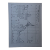 Original lithograph on the annual distribution of rainfall