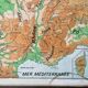 Old Vidal-Lablache map 301, 1950 - France, departments, rivers