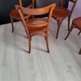 Suite of 4 bistro chairs, published by fischel