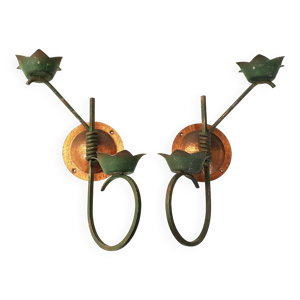 Paire de porte-plantes