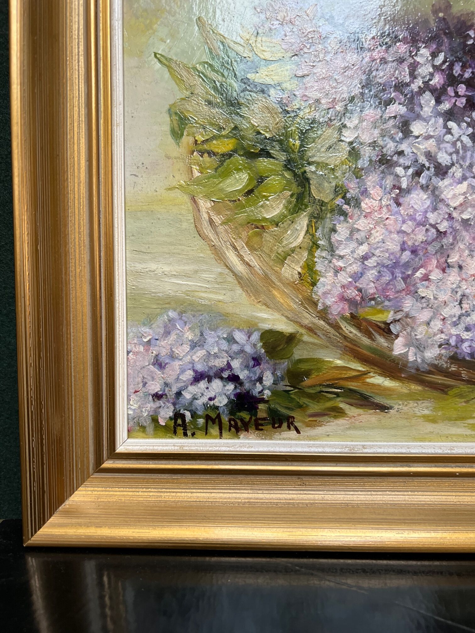 A. Mayeur Lilacs still life