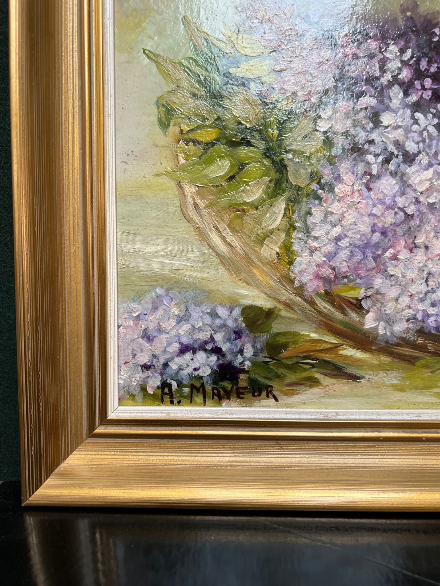 A. Mayeur Nature morte aux lilas