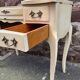 Vintage 1980s dressing table with Venetian mirror. Elegant makeup table.