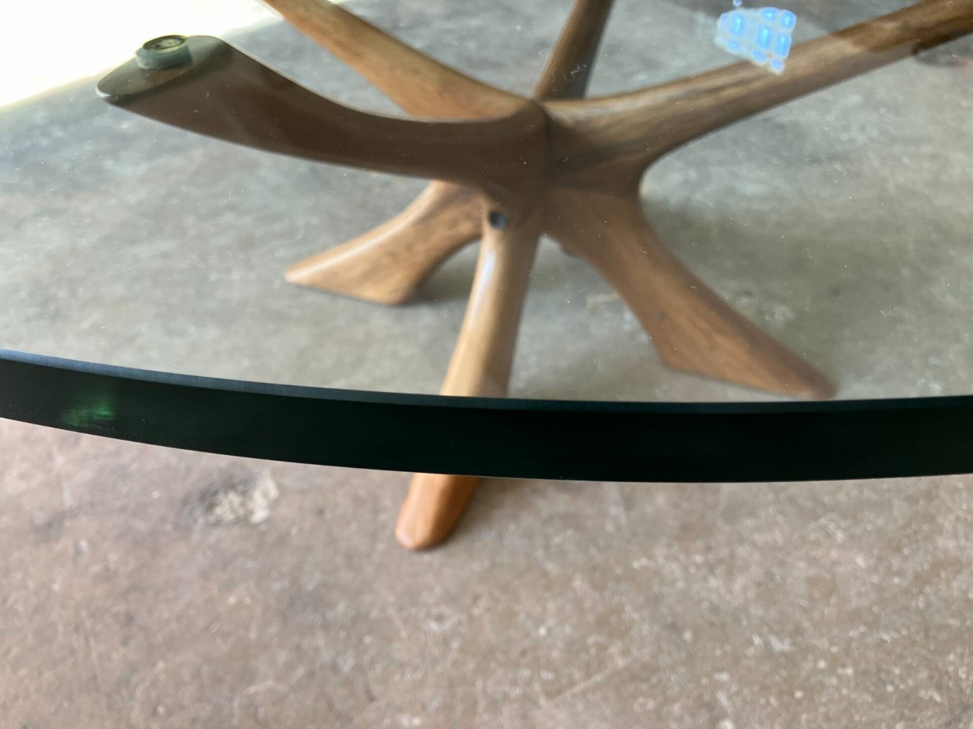 Glas Couchtisch T118 Illum Wikkelsø für Niels Eilersen 60er