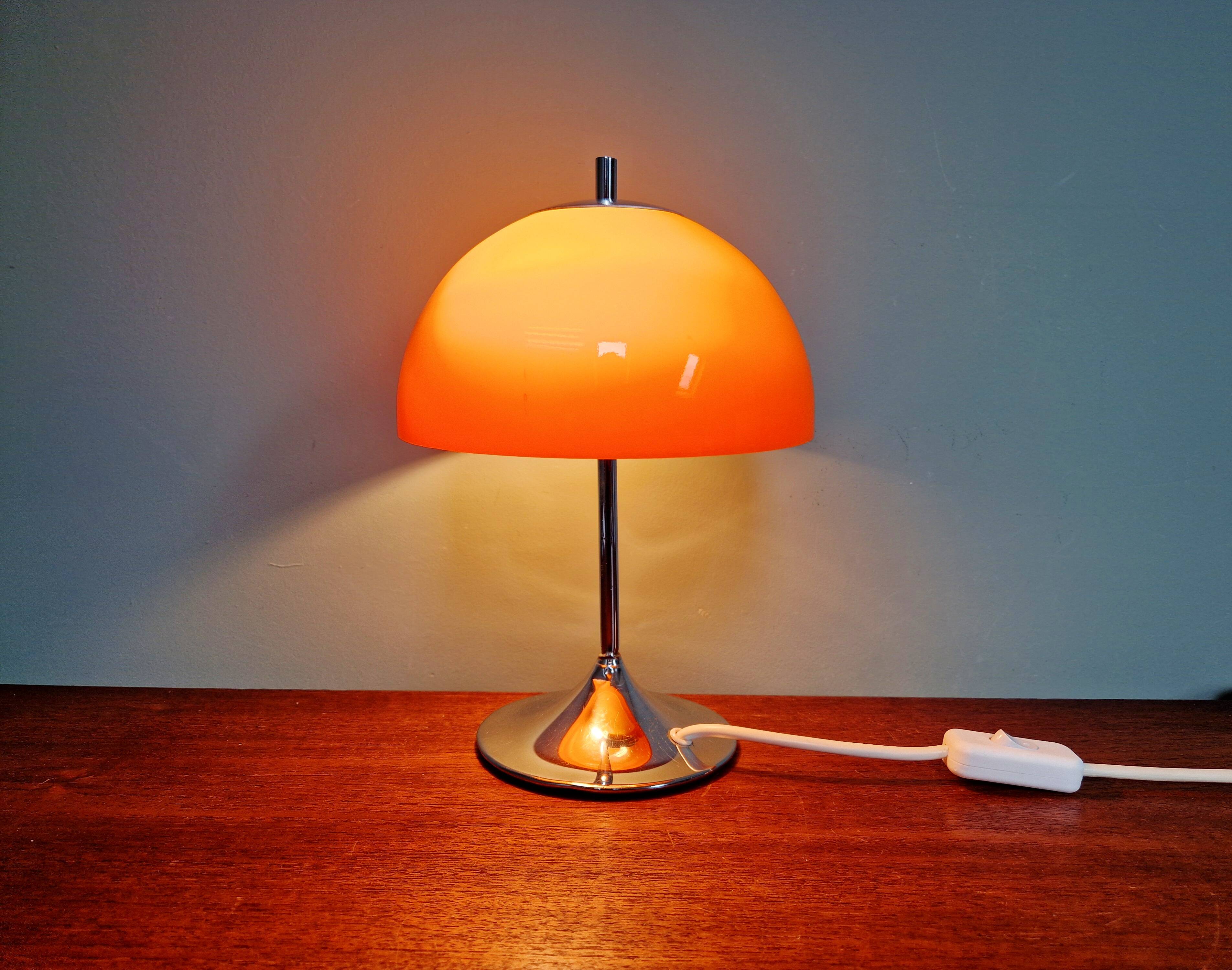 Lampe champignon Space Age, design Frank Bentler, Wila, 1970's