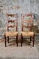 Paire de chaises art populaire, France, milieu XXe