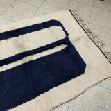 Tapis beni ouraine taille moyenne fait main 100 x 200 cm