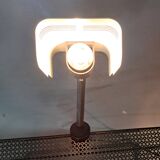 1970 Targetti Sankey workshop lamp in brushed aluminum.