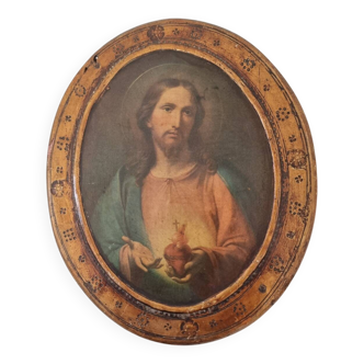 icône  jésus  Christ sacré cœur -  religieux , Christianisme