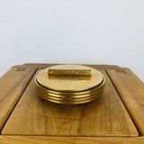 Vintage cracked golden ceramic box