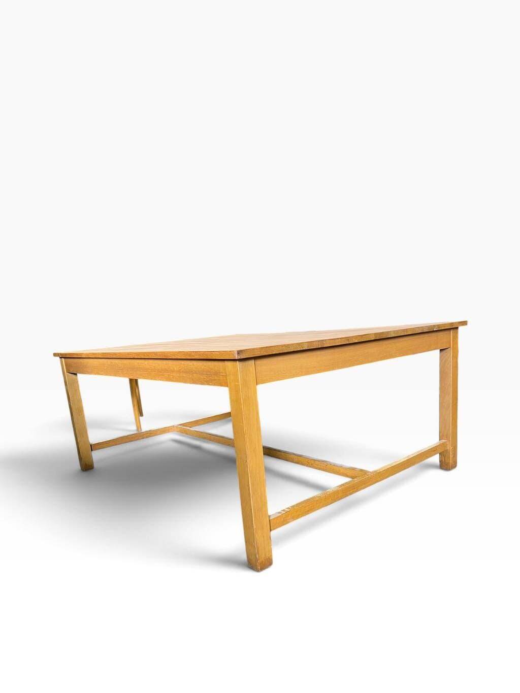 Table vintage XL en bois massif / table à manger / table de travail