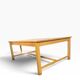 Table vintage XL en bois massif / table à manger / table de travail