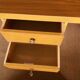 Oak-plated desk and formica 60s/70s
