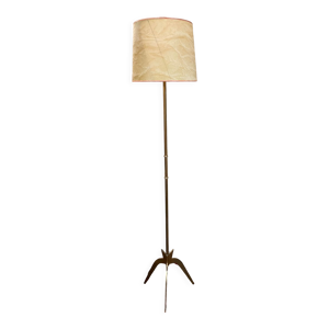 Lampadaire tripode laiton design