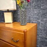 Vintage compass foot chest of drawers