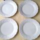 4 dessert plates in Limoges porcelain by Ph. Deshoulières
