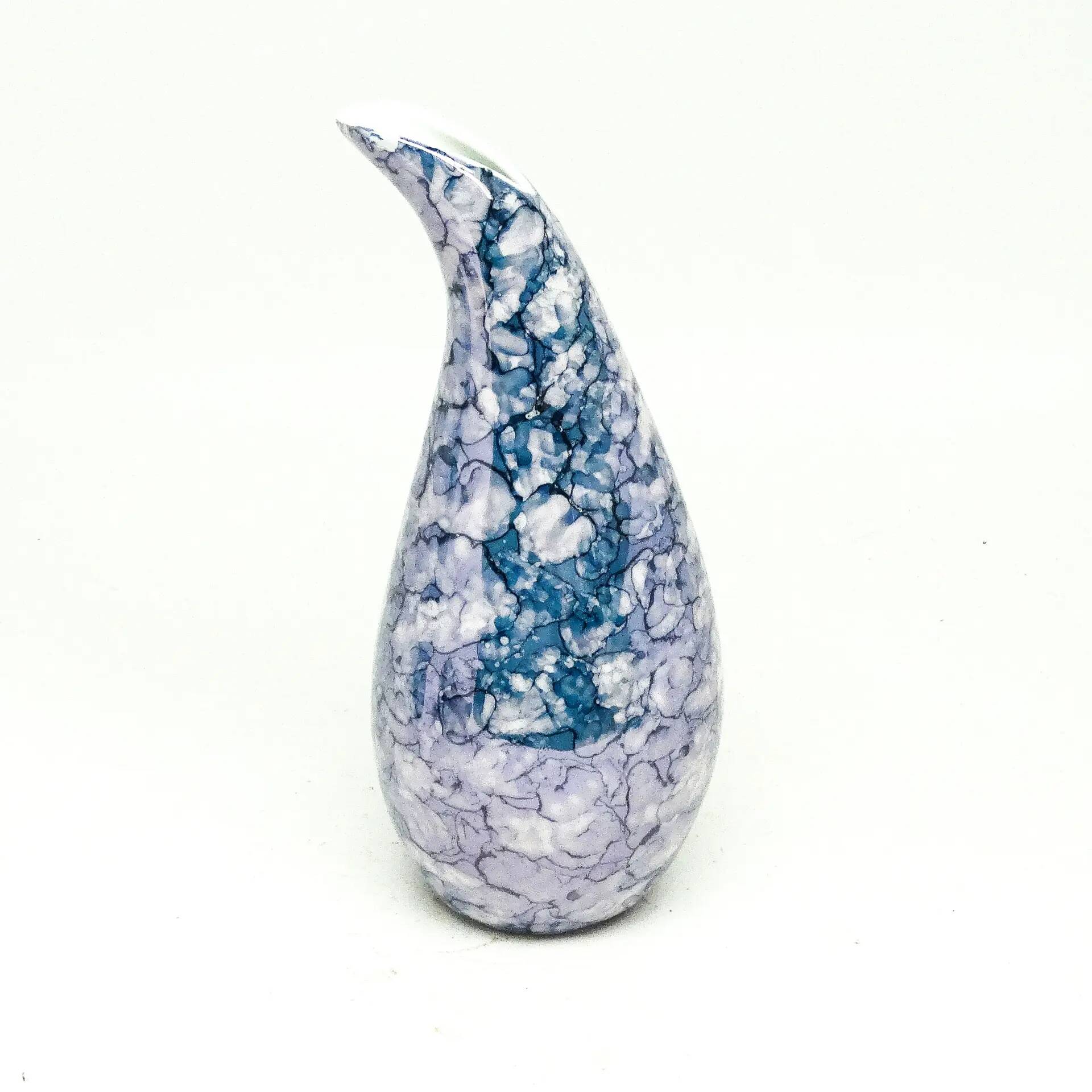 Drop vase, modernism, porcelain, Poland, 1960s