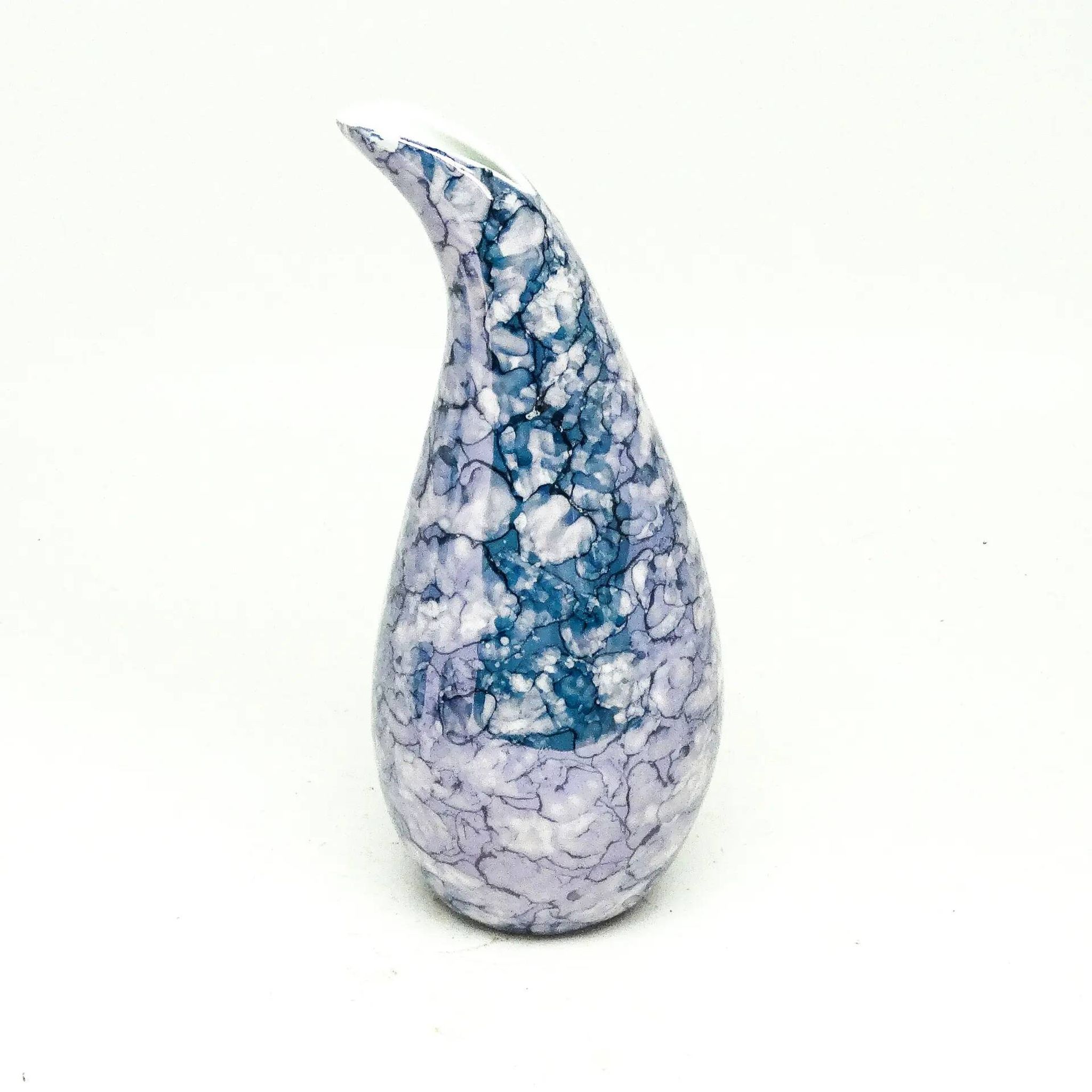 Drop vase, modernism, porcelain, Poland, 1960s