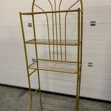 Gold metal shelf style from the 70s