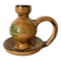 Ceramic thumb candle holder - floral decoration - Alsace