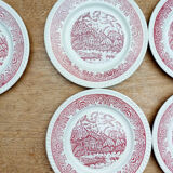 5 assiettes plates Badon