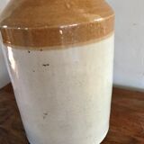 40s varnished sandstone canister
