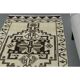 1970s Vintage Turkish Handmade Wool & Cotton Beige Runner Rug 96x361