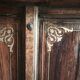 Antique bakery counter in rosewood and Carrara marble.